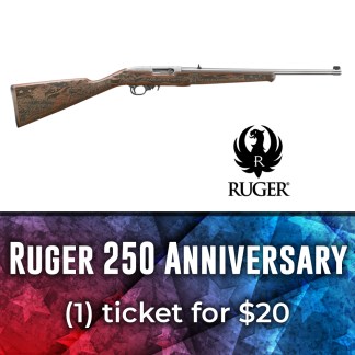 Ruger 250 Anniversary 10/22 Rifle (1) Ticket