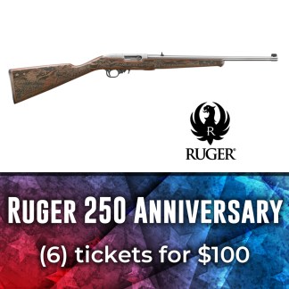 Ruger 250 Anniversary 10/22 Rifle (6) Tickets